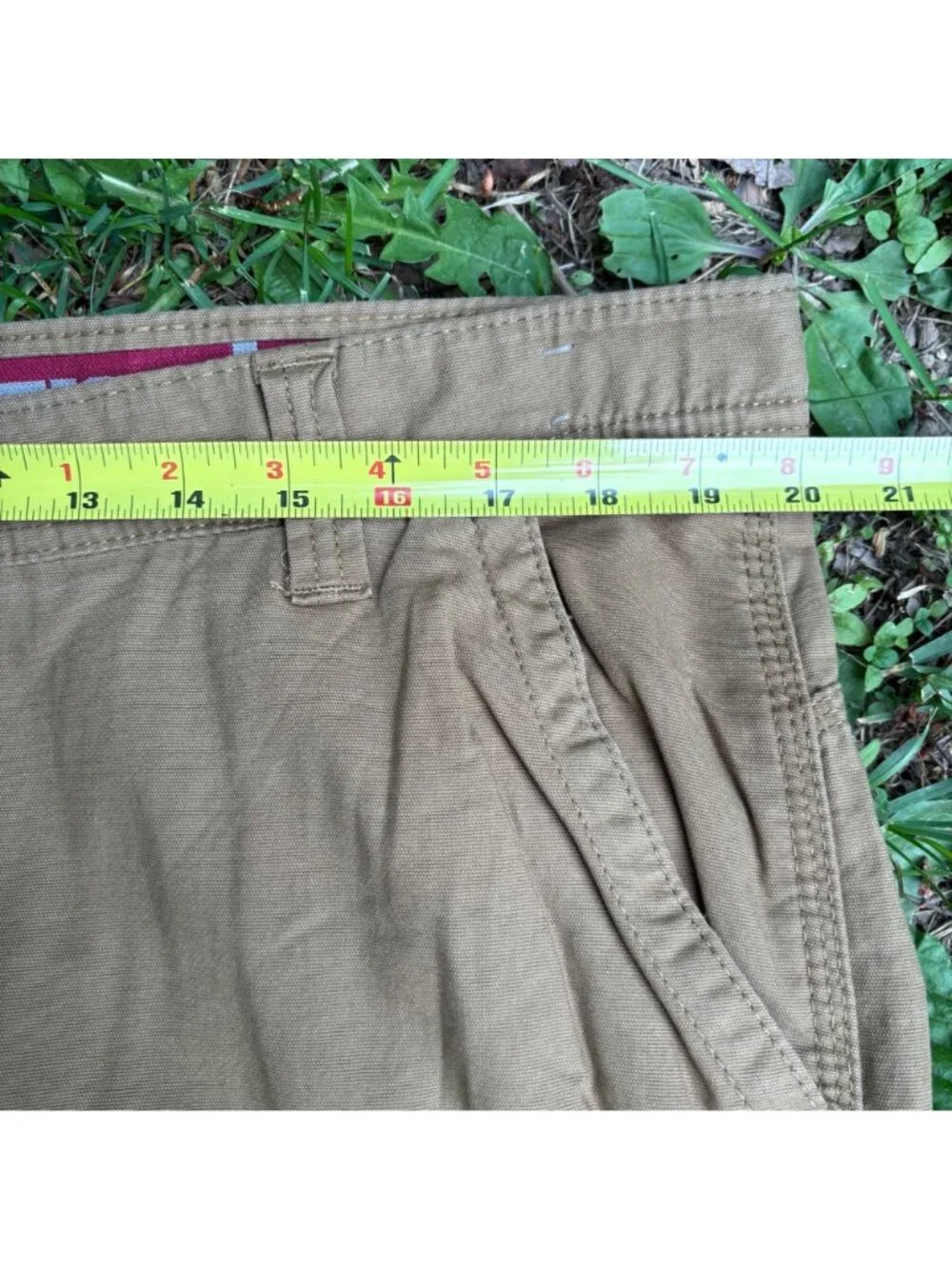 Wrangler Mens Khaki Pants 40x30 Cotton Blend Relaxed Fit‎ Durable Casual Wear
